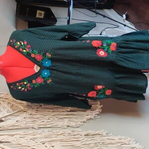 ZARA Trafaluc tunic, super cute, with beautiful embroidery, size M, cotton
